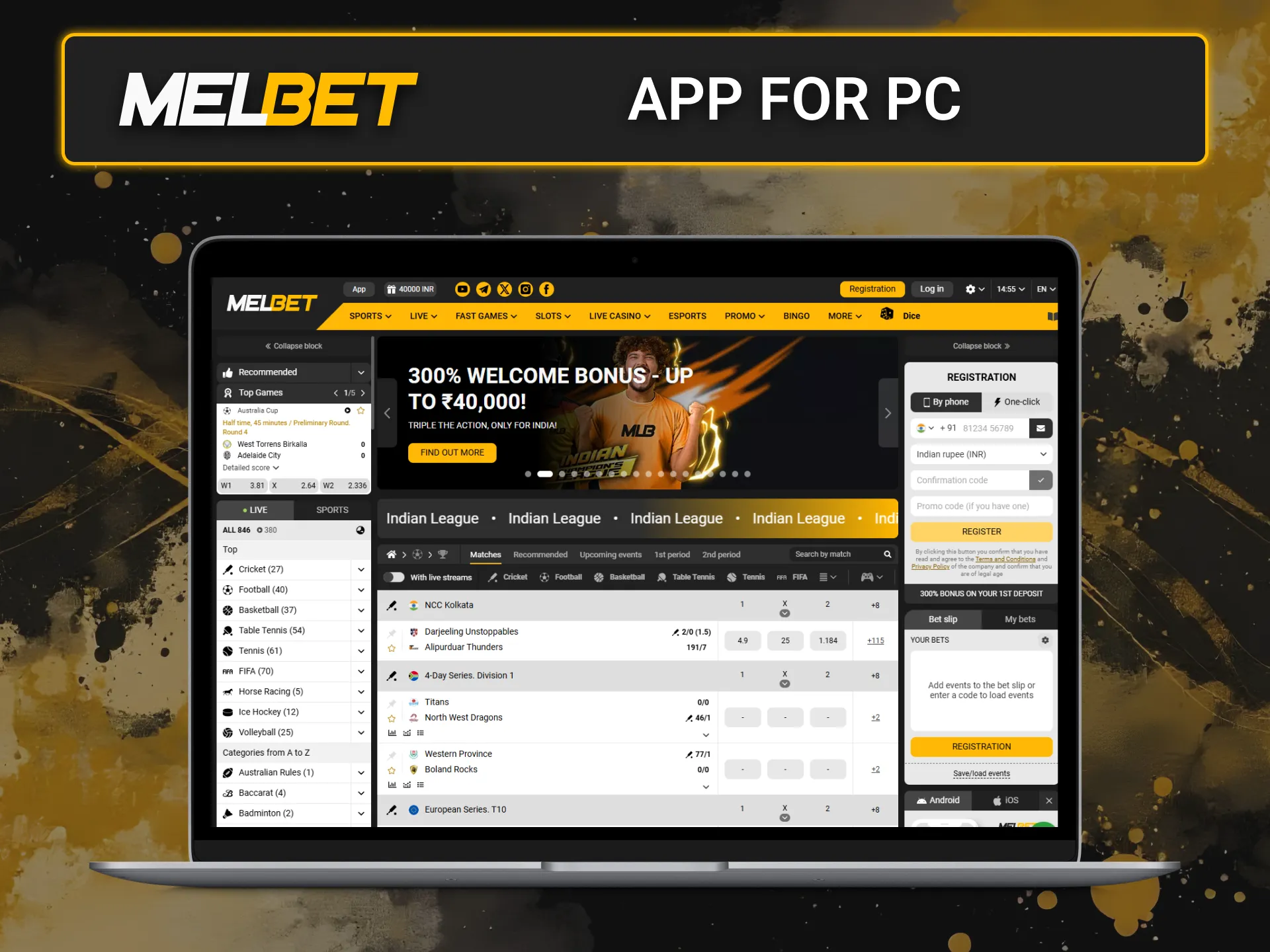 The Melbet desktop app provides a smooth betting experience on your PC.