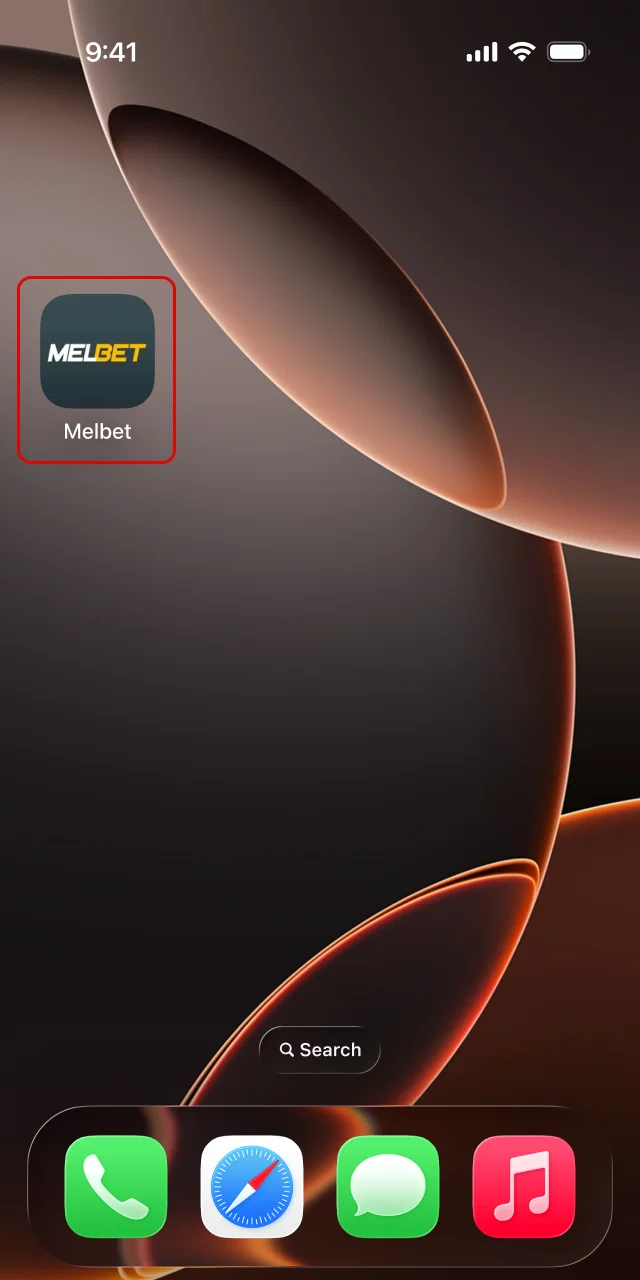 Tap Open to launch Melbet from the App Store or home screen.