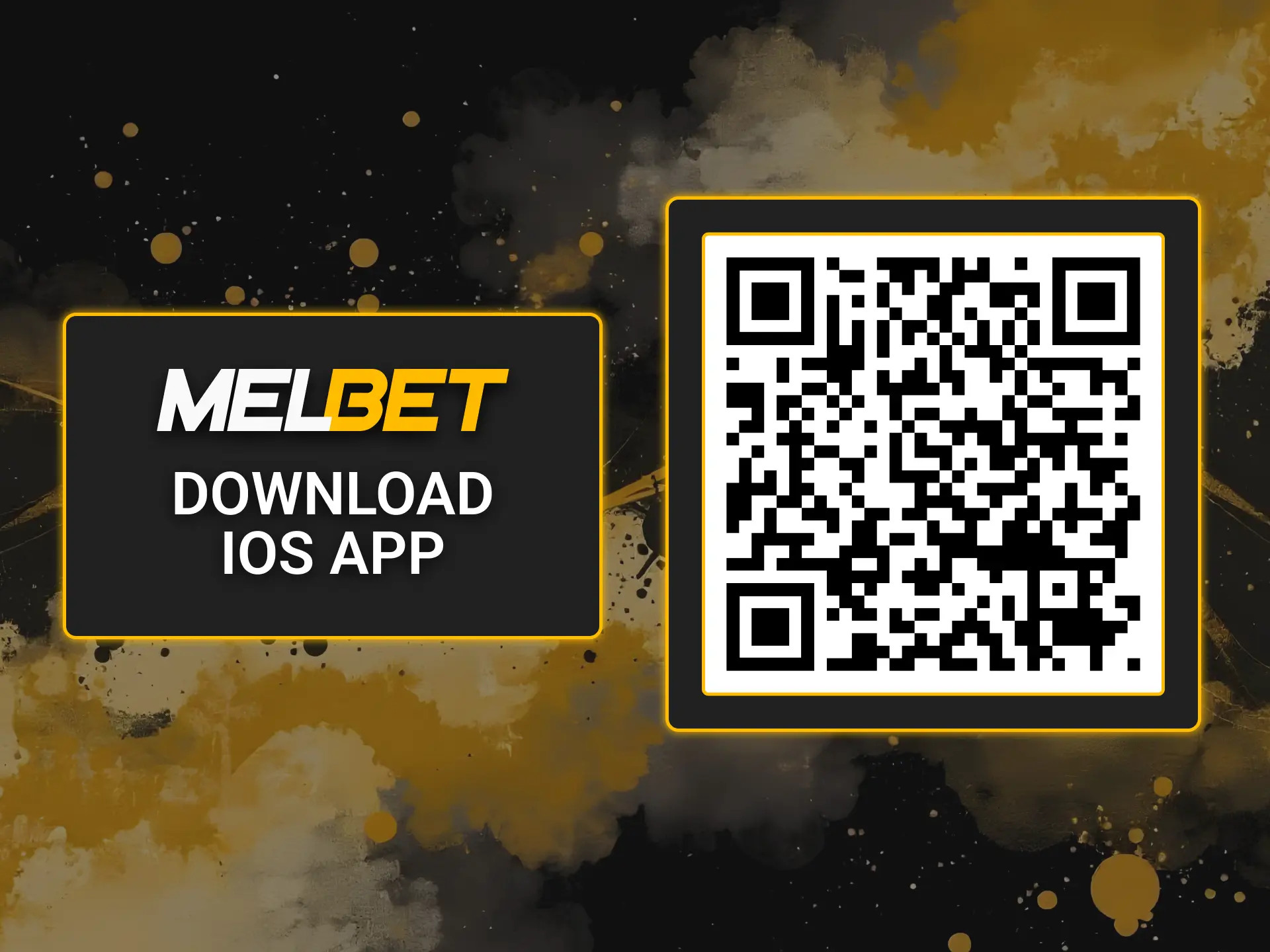 Use official QR code for safe Melbet iOS app installation.
