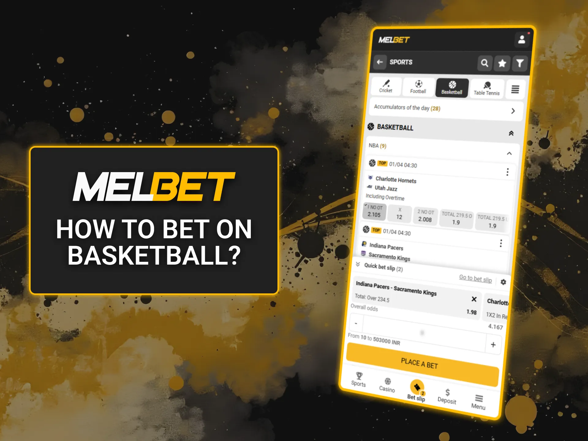 Learn how to bet on basketball at Melbet and start placing smart wagers.