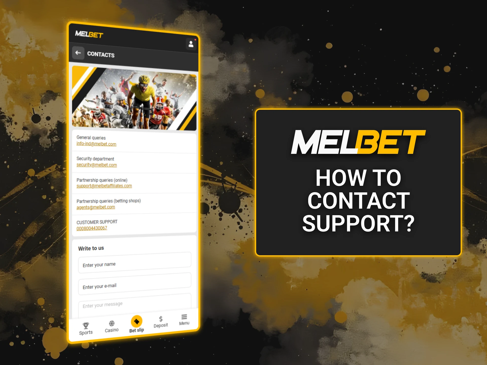 Learn how to contact Melbet support for any inquiries or technical help.