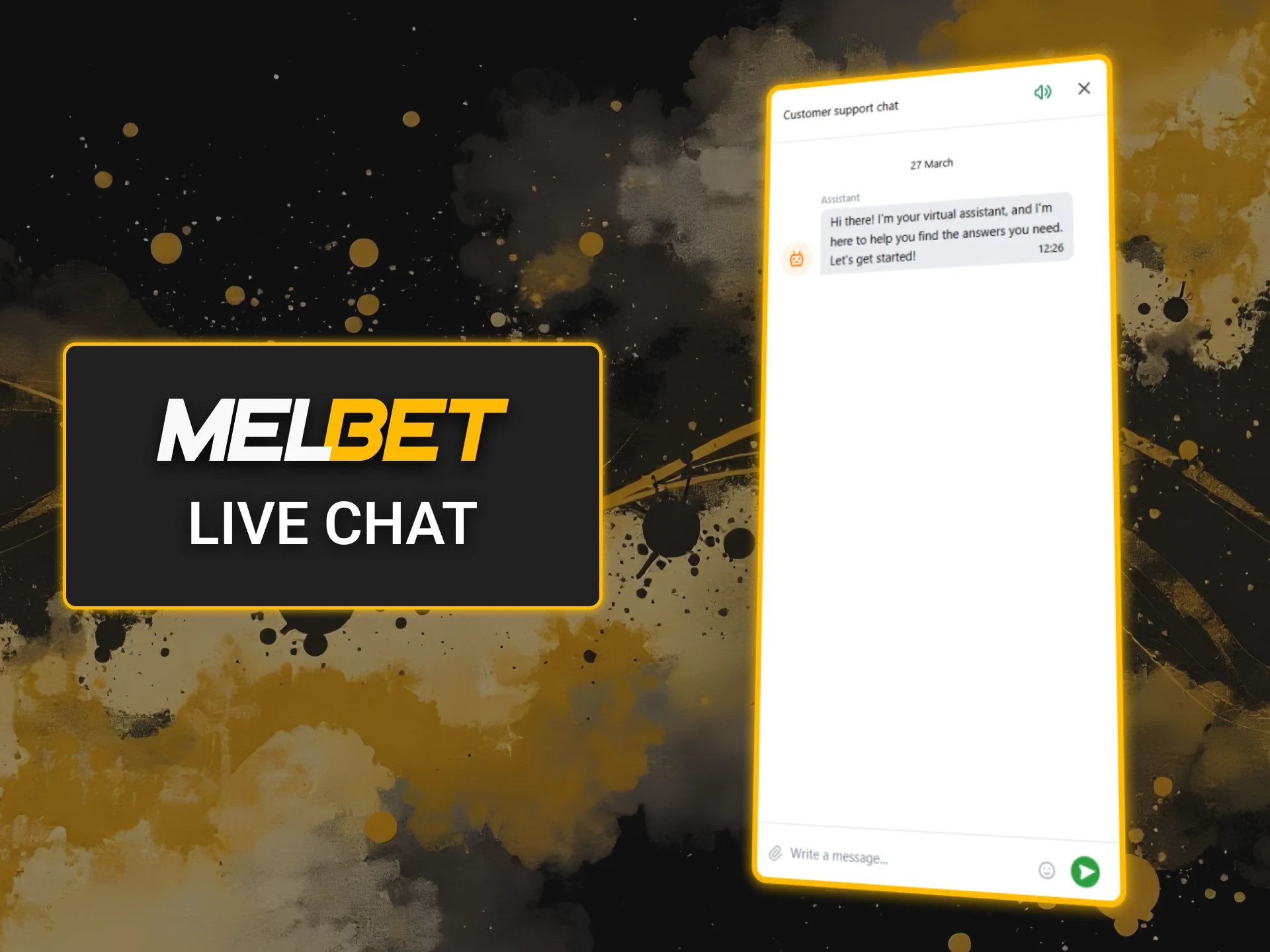 Access Melbet live chat for instant support from the customer service team.