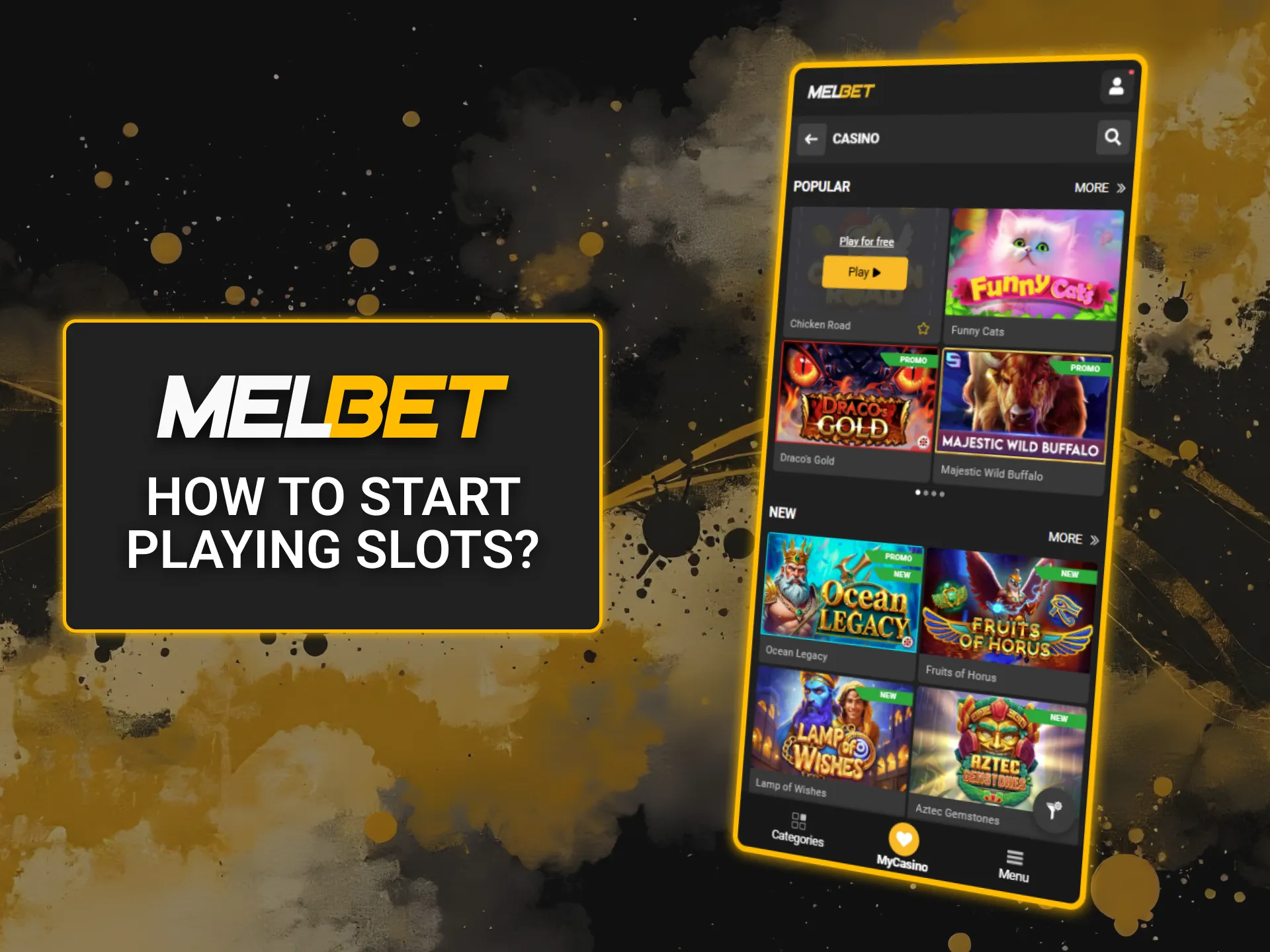 Learn how to start playing slots at Melbet Casino and hit the jackpot.