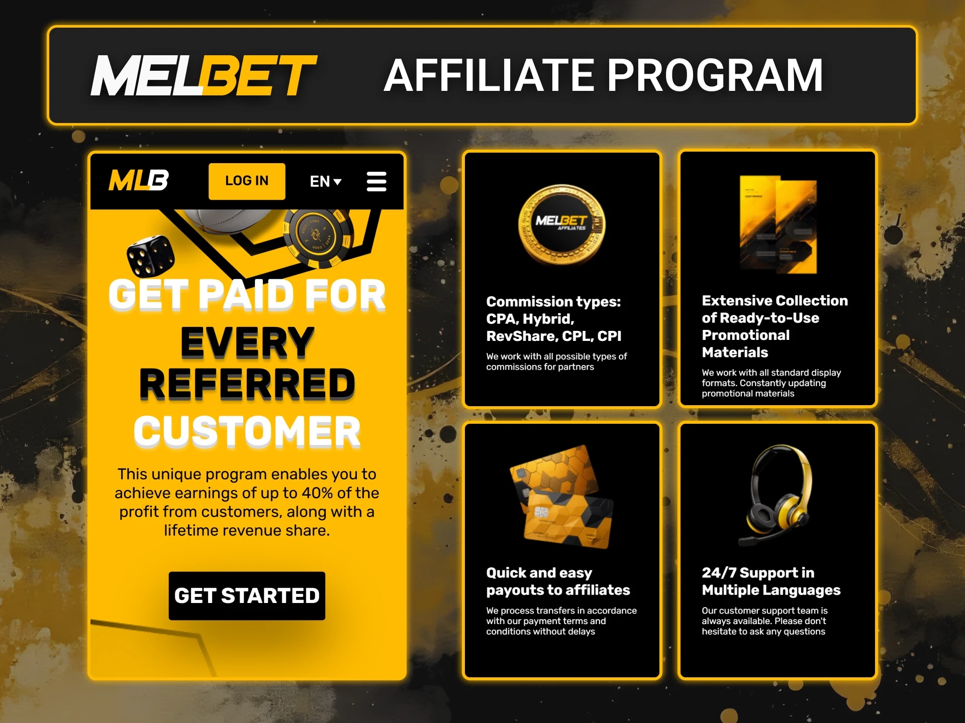 Become a Melbet partner today.
