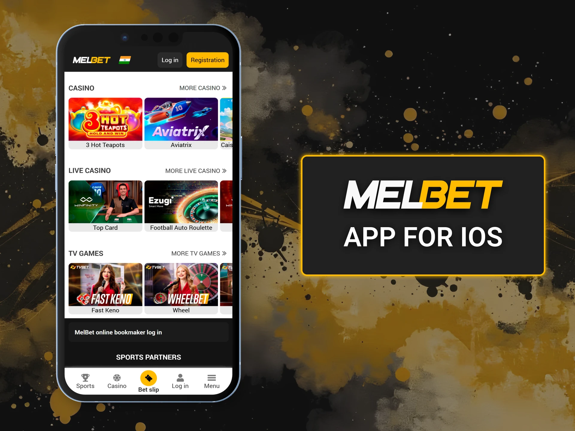 iOS users can enjoy Melbet on the go.