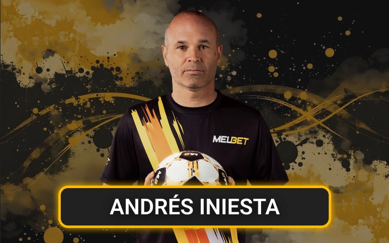 Meet football legend Andr&eacute;s Iniesta, the official Melbet brand ambassador.
