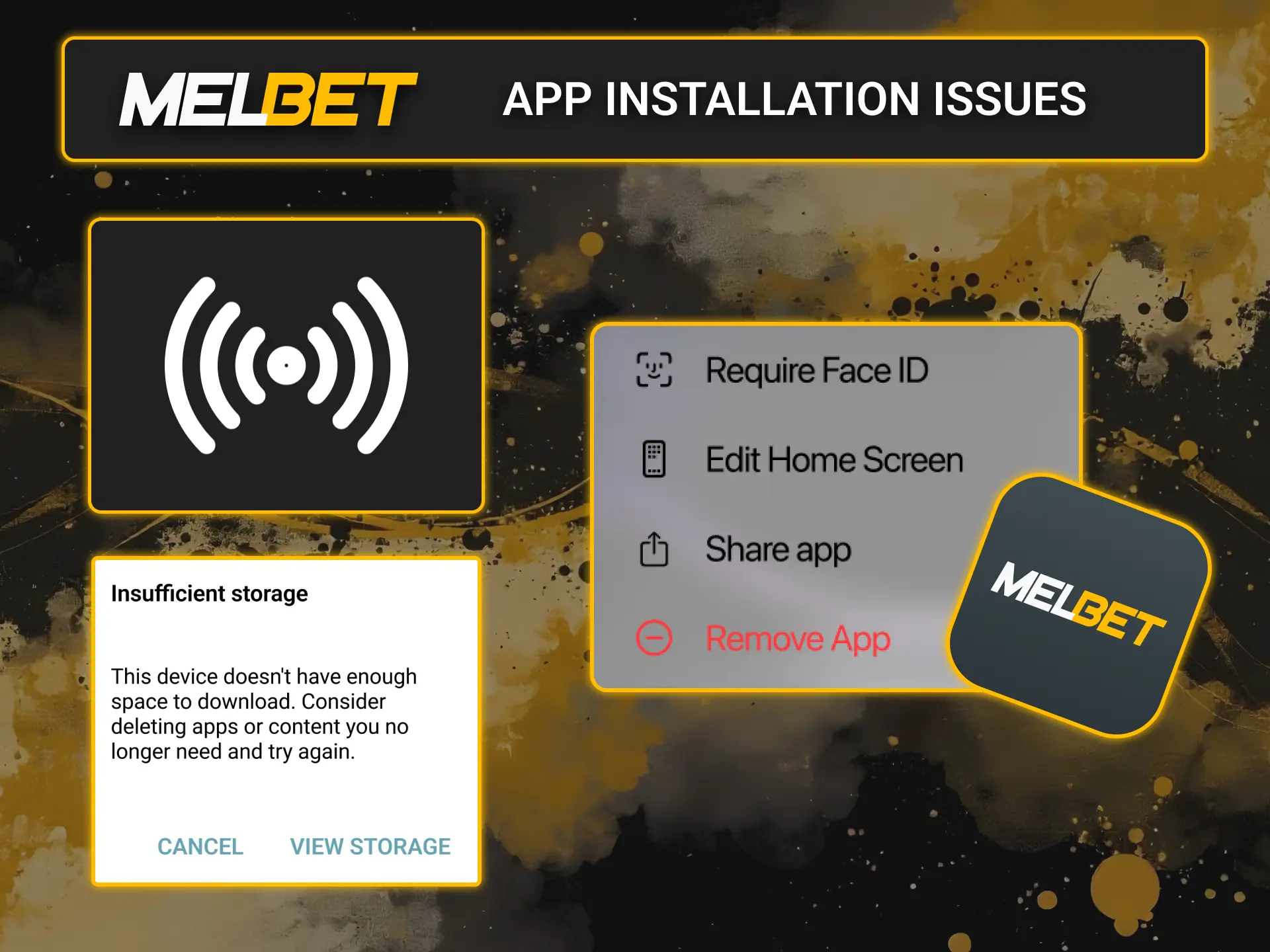 Solve common installation errors on the official Melbet mobile platform.