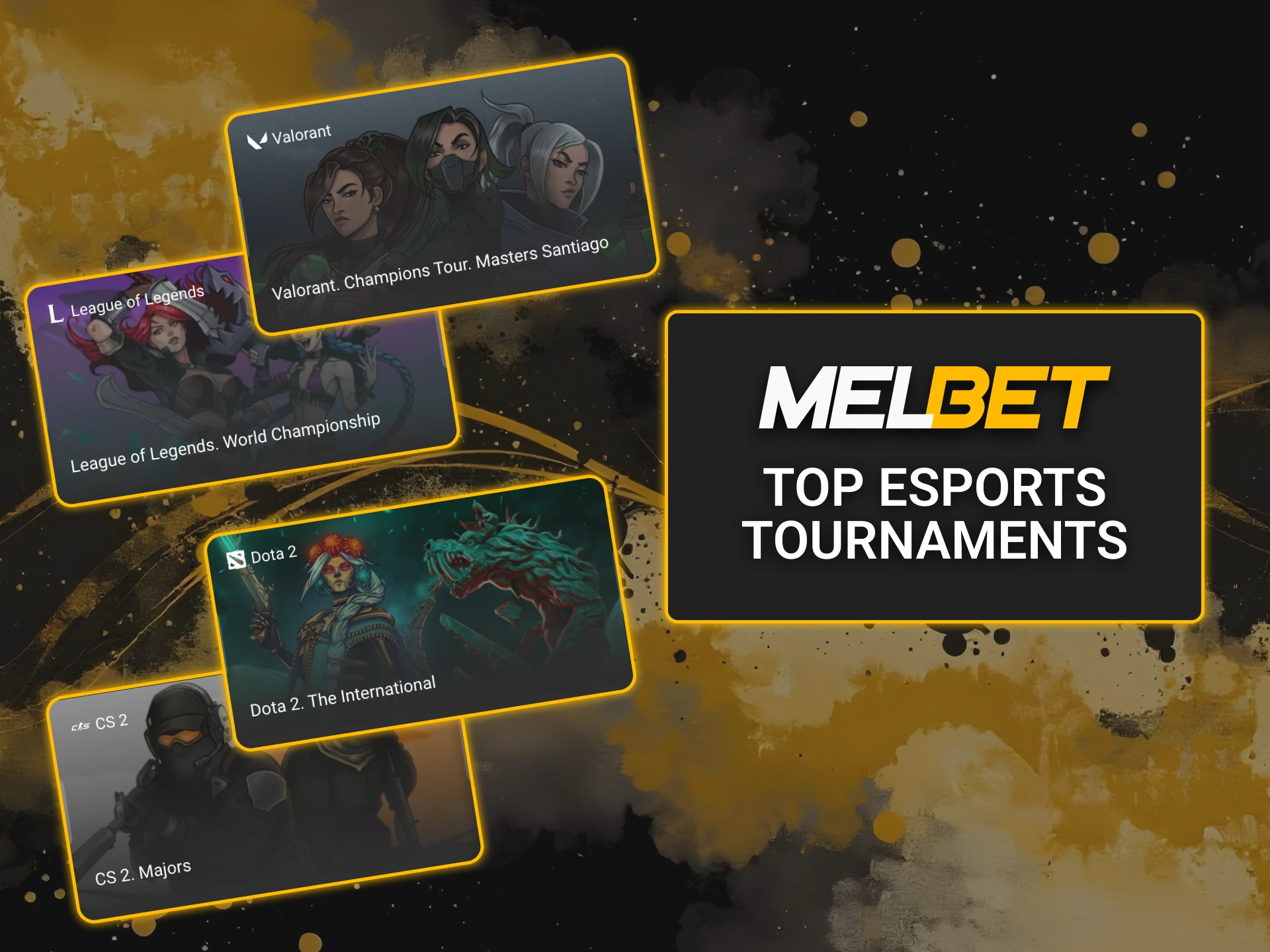 Bet on the biggest esports tournaments with Melbet and follow elite teams competing in world famous events with thrilling betting opportunities.