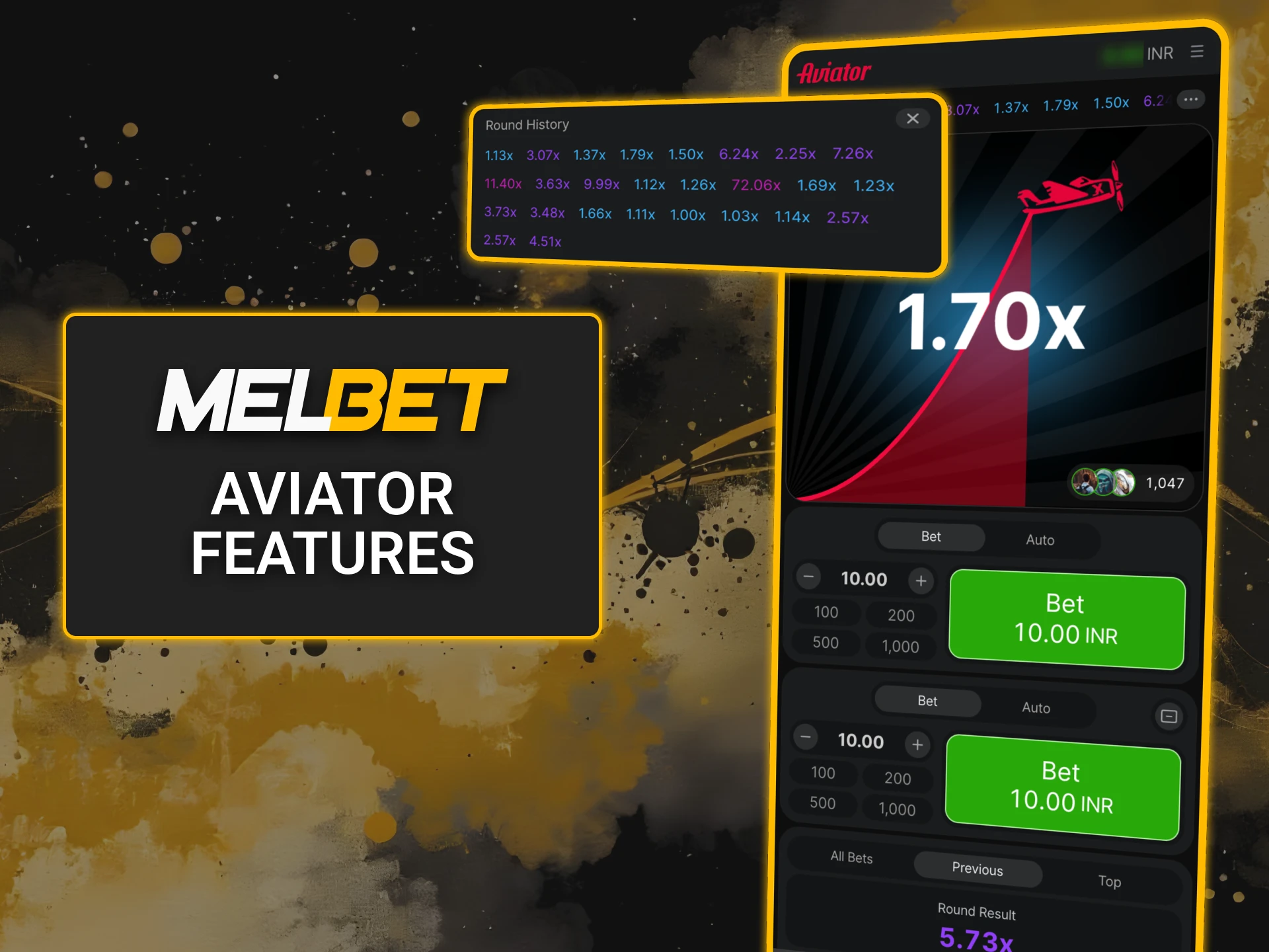 Use Melbet features for Aviator game to improve the gameplay.