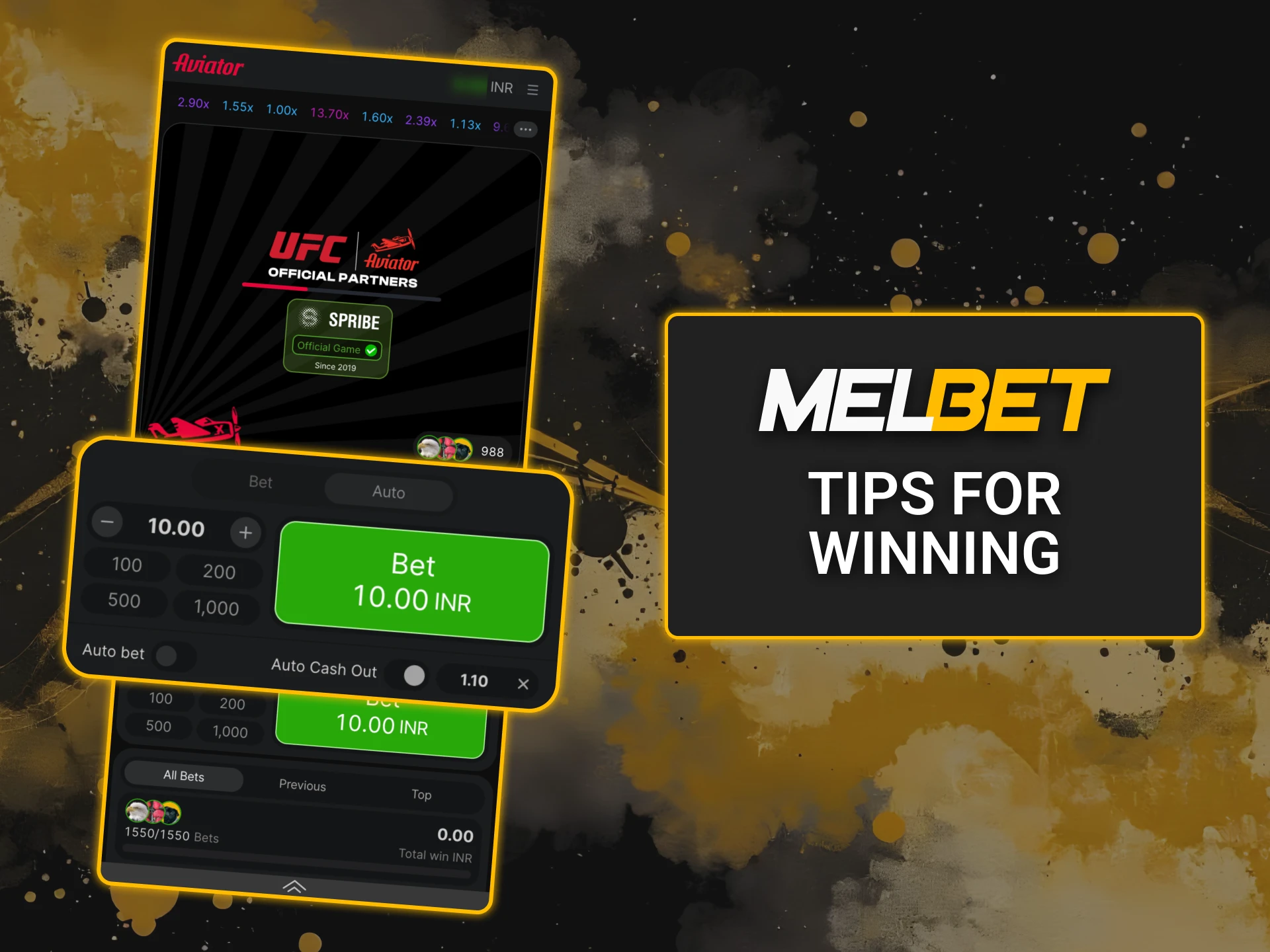 Use Melbet tips for Aviator game to increase your chances of winnings.