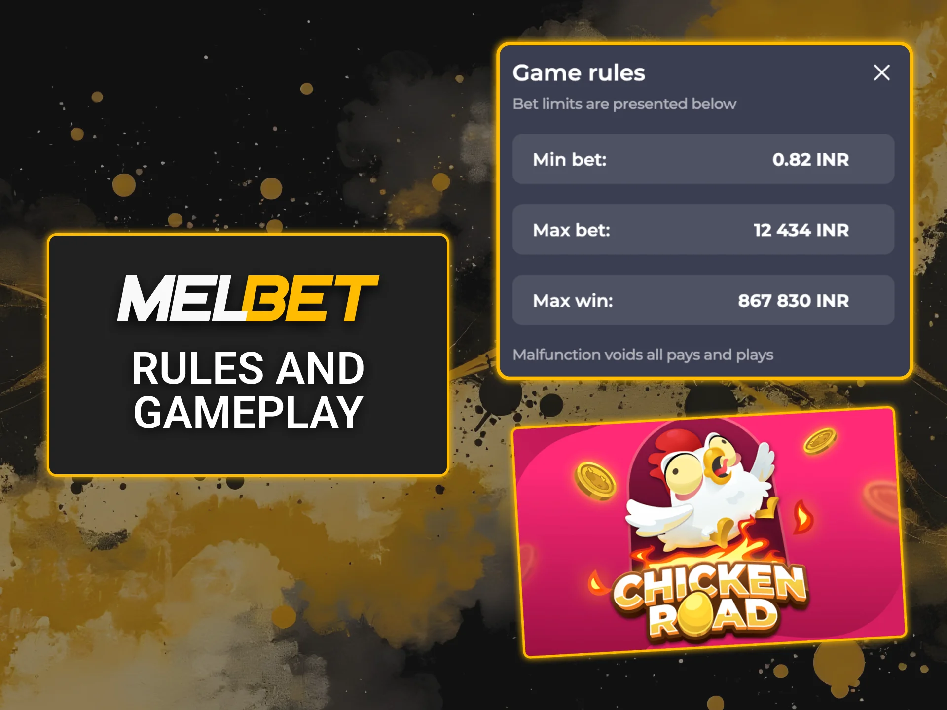 Guide the chicken and win at Melbet.