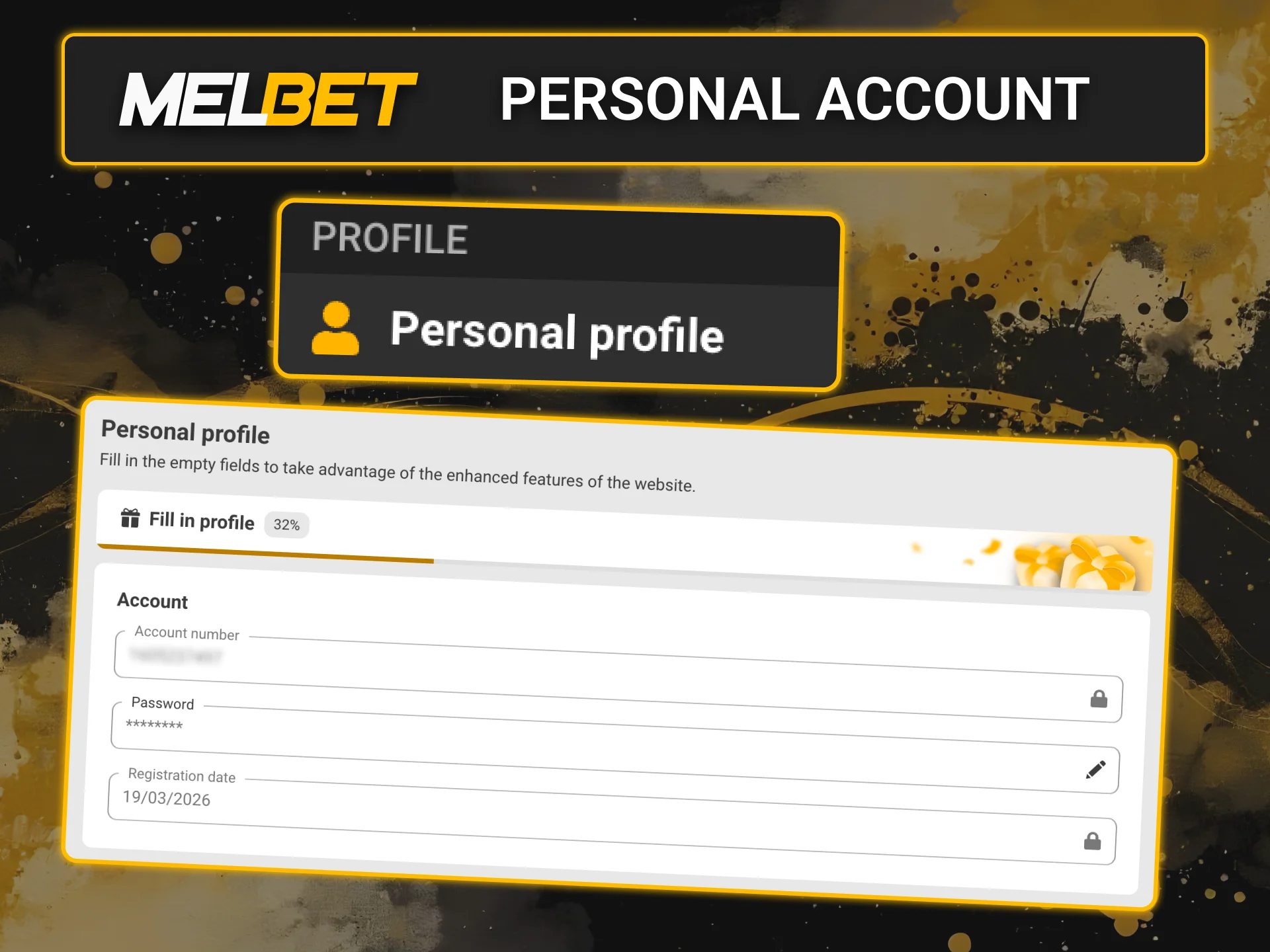 Access your Melbet personal account.