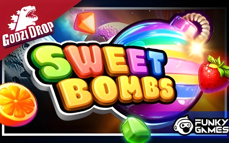 Explode candy symbols for cascading wins in Sweet Bombs on Melbet.