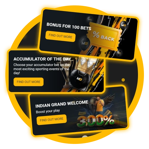 Play on Melbet and take advantage of bonuses and promotions, including a welcome package, free bets, and free spins.
