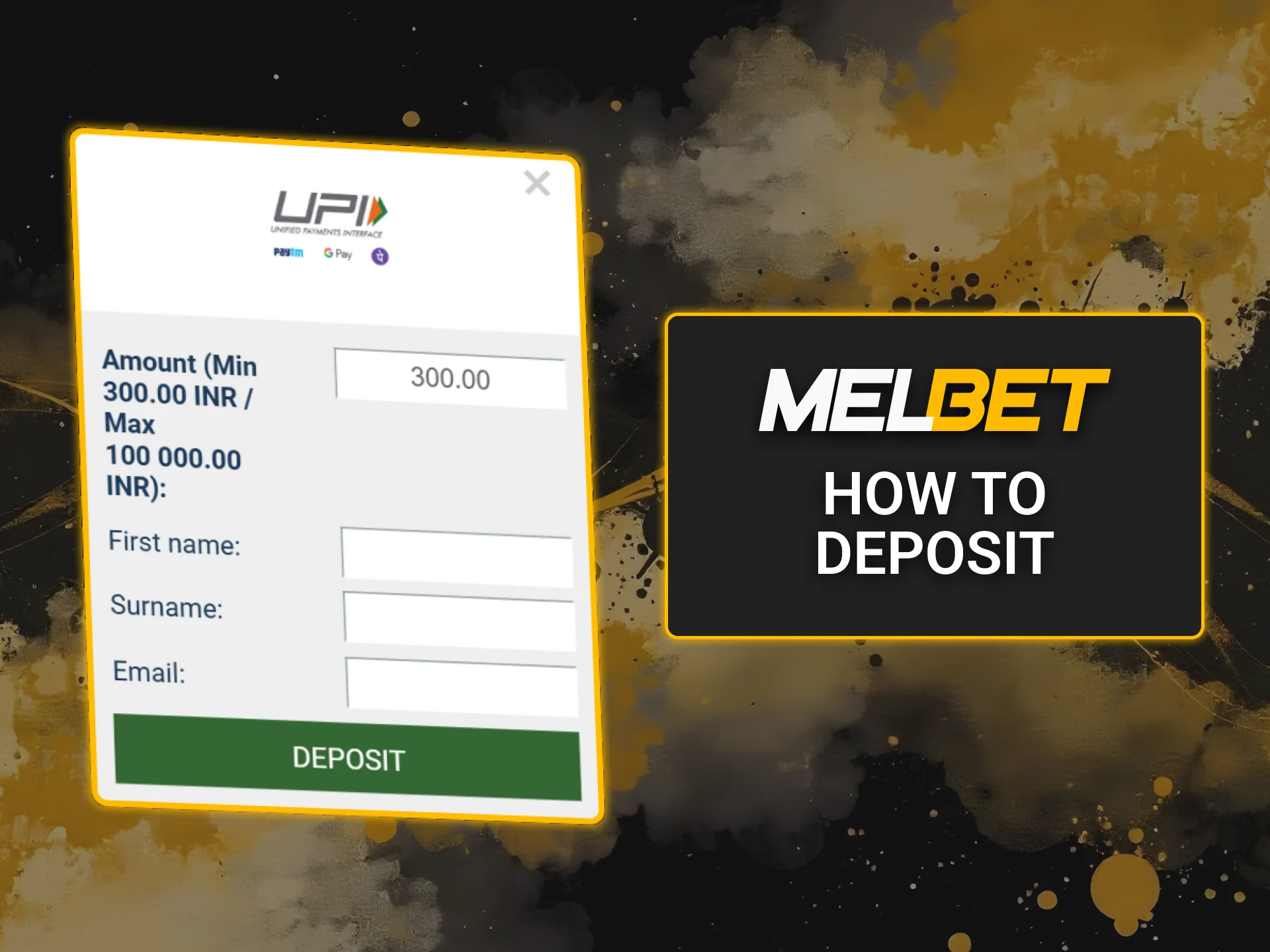 Fund your account using secure methods on the official Melbet cashier.