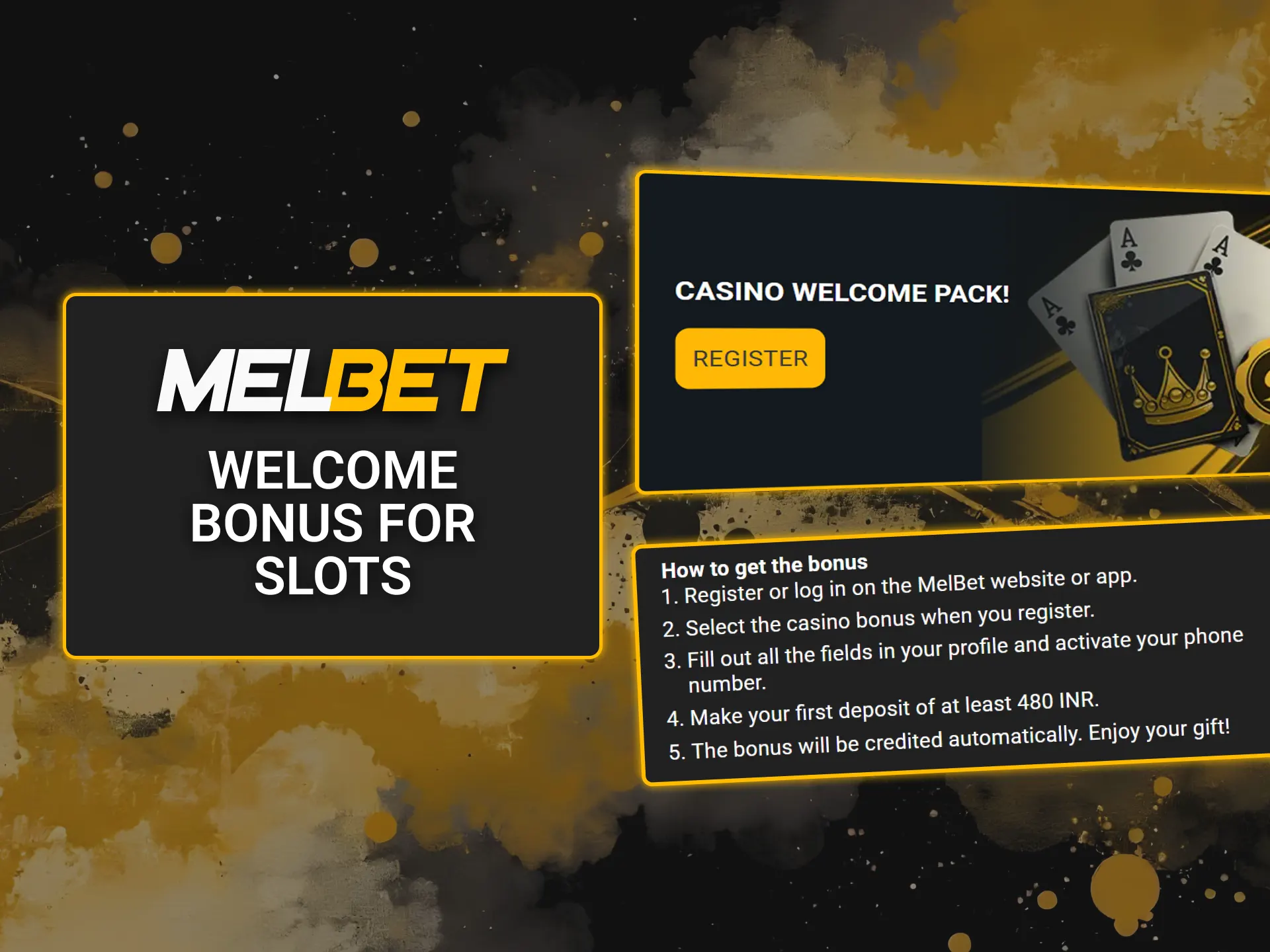 Claim a casino welcome bonus for Melbet slots and boost your chances of winning.