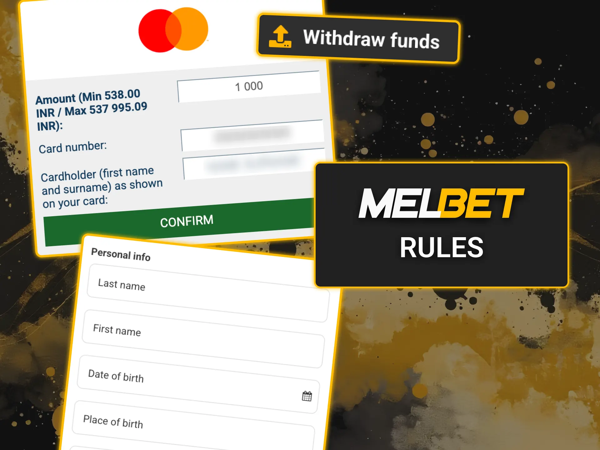 Verify your personal account at Melbet casino, and secure fast withdrawals of your winnings.